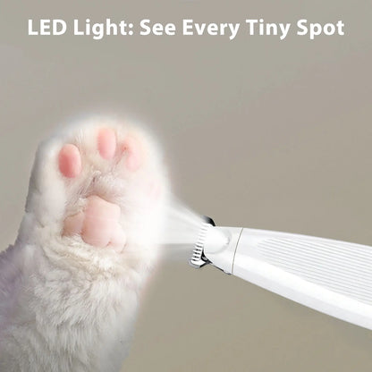 GOYJOY Pet Micro Precision Trimmer for Small Dogs & Cats Waterproof Rechargeable Shaver with LED Light 50Db Quiet Grooming for Paws Eyes Ears Face Buttocks